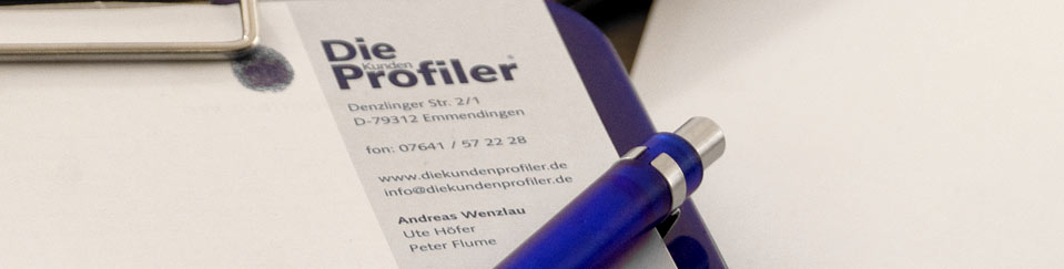 KundenProfiling - Andreas Wenzlau KundenProfiling - Andreas Wenzlau